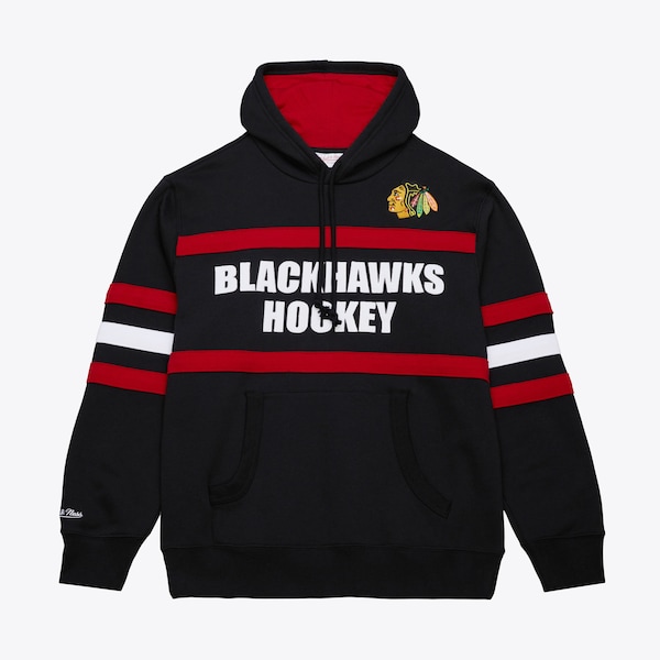 Chicago Blackhawks Black Head Coach Fleece Pullover Hoodie