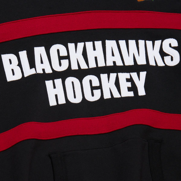 Chicago Blackhawks Black Head Coach Fleece Pullover Hoodie