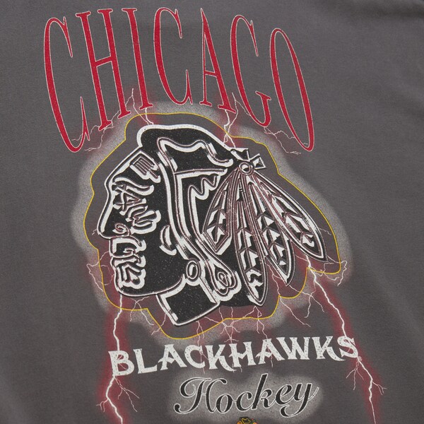 Women's Chicago Blackhawks Charcoal Lightweight Crew 4.0 Pullover Sweatshirt 4 Women's Chicago Blackhawks Charcoal Lightweight Crew 4.0 Pullover Sweatshirt