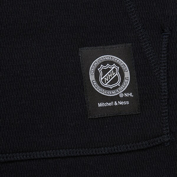 Chicago Blackhawks Black Thermal Lightweight Pullover Hoodie