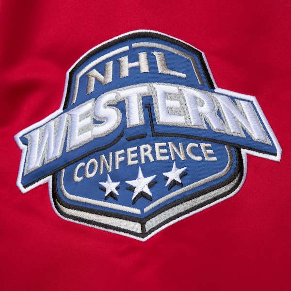 Chicago Blackhawks Black Prime Time Heavyweight Satin Full-Snap Jacket