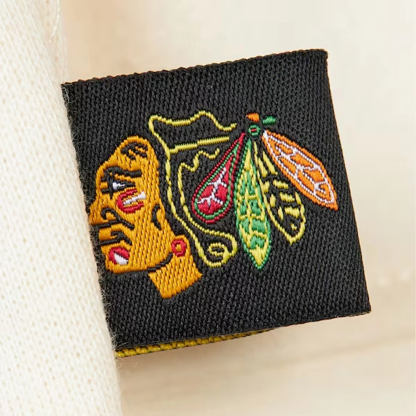 Women's Chicago Blackhawks Cream Logo Lightweight 3.0 Fleece Pullover Sweatshirt