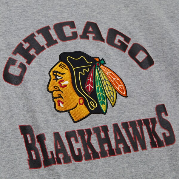 Chicago Blackhawks Heather Gray Heritage Premium T-Shirt