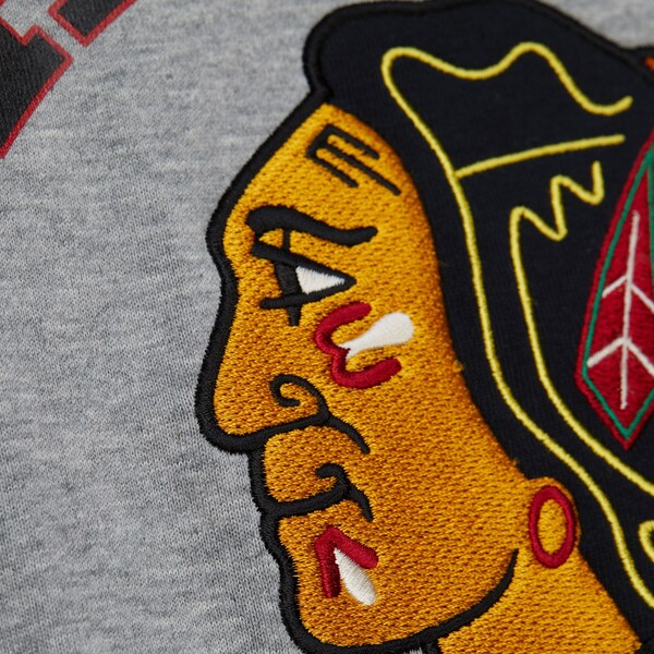Chicago Blackhawks Heather Gray Heritage Premium T-Shirt