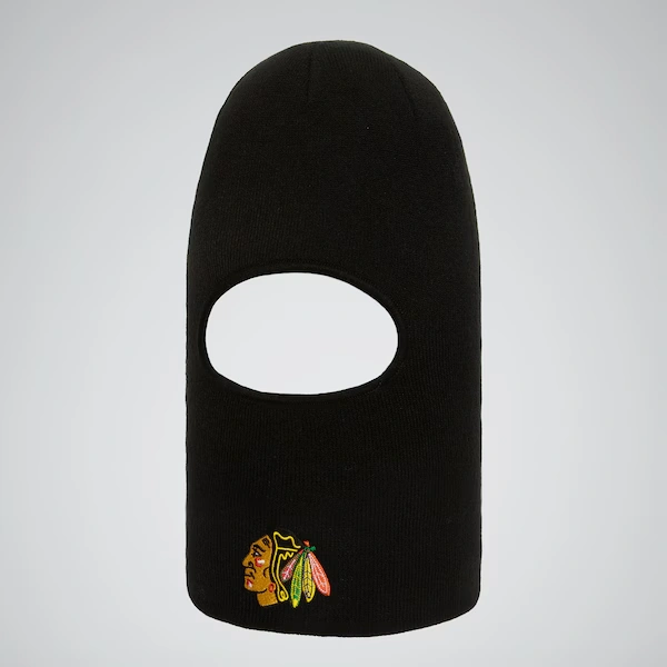 Chicago Blackhawks Black Tailgate Knit Balaclava