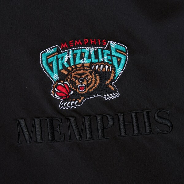 Memphis Grizzlies Black Team OG 3.0 Satin Full Snap Jacket