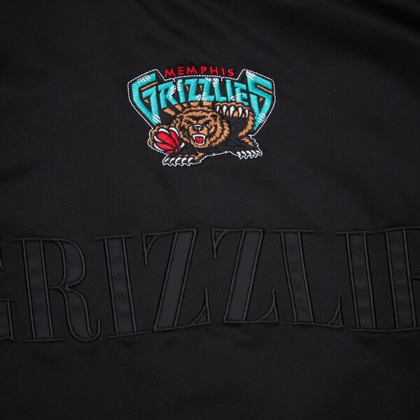 Memphis Grizzlies Black Team OG 3.0 Satin Full Snap Jacket