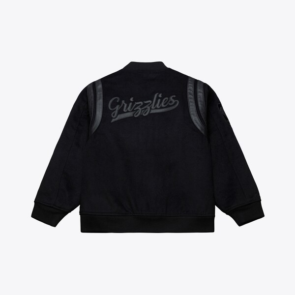 Memphis Grizzlies Black Hardwood Classics Walk the Tunnel Varsity Full-Snap Jacket 3 Memphis Grizzlies Black Hardwood Classics Walk the Tunnel Varsity Full-Snap Jacket