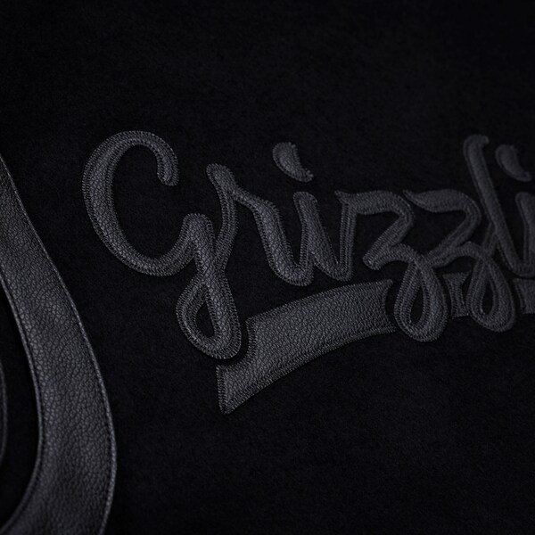 Memphis Grizzlies Black Hardwood Classics Walk the Tunnel Varsity Full-Snap Jacket 7 Memphis Grizzlies Black Hardwood Classics Walk the Tunnel Varsity Full-Snap Jacket