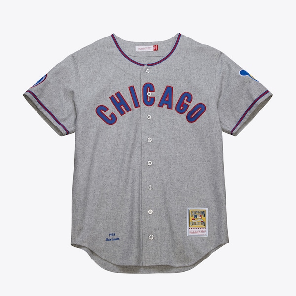 Ron Santo Chicago Cubs 1968 Gray Authentic Jersey