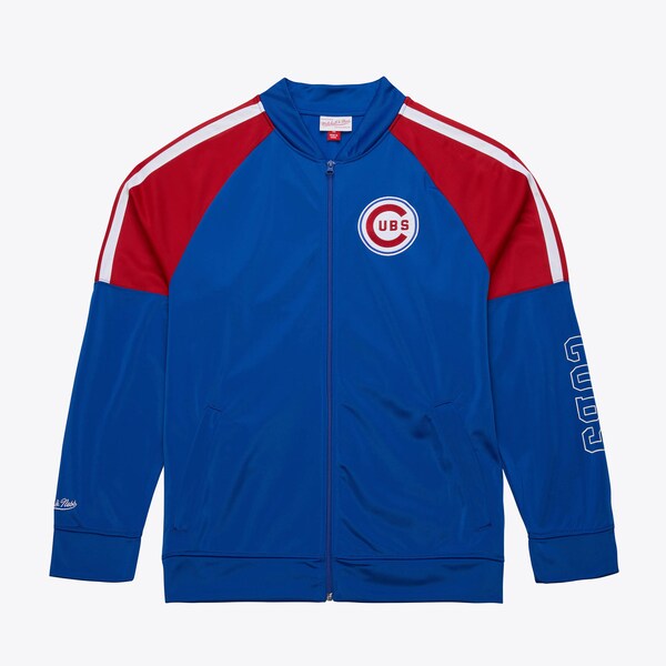 Chicago Cubs Royal Color Blocked Vintage Logo Full-Zip Track Jacket