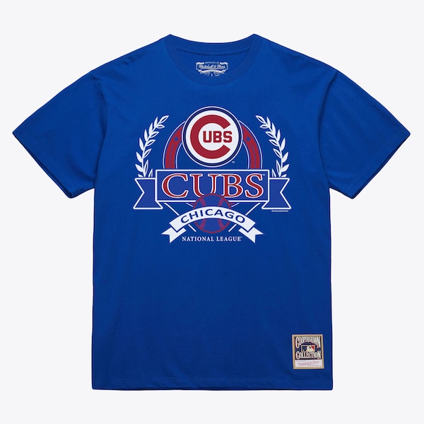 Chicago Cubs Royal Cooperstown Crest Arch T-Shirt