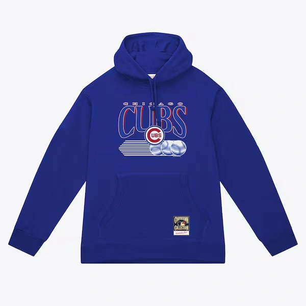 Chicago Cubs Royal Cooperstown Fastball Hoodie