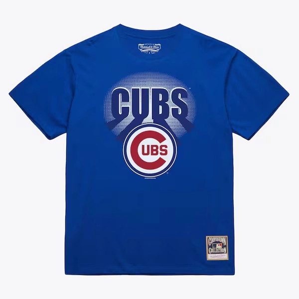 Chicago Cubs Royal Cooperstown Under The Lights Arch T-Shirt