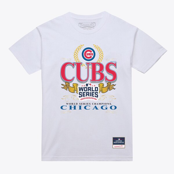 Chicago Cubs White Pennant Chase T-Shirt