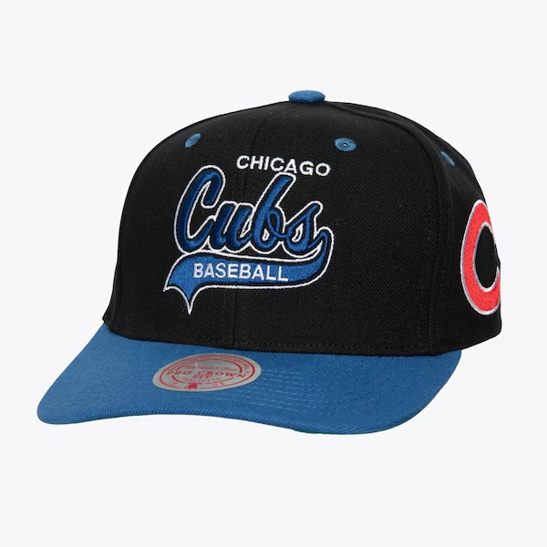 Chicago Cubs Black Tailsweep 2.0 Pro Snapback Hat