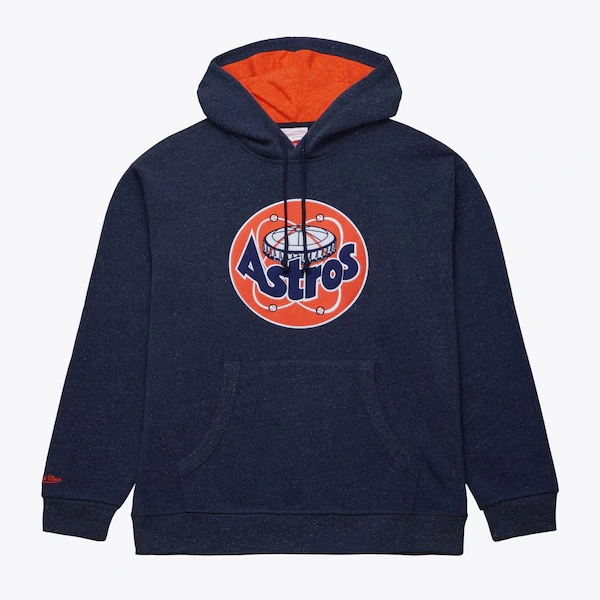 Houston Astros Navy Snow Washed Fleece Pullover Hoodie