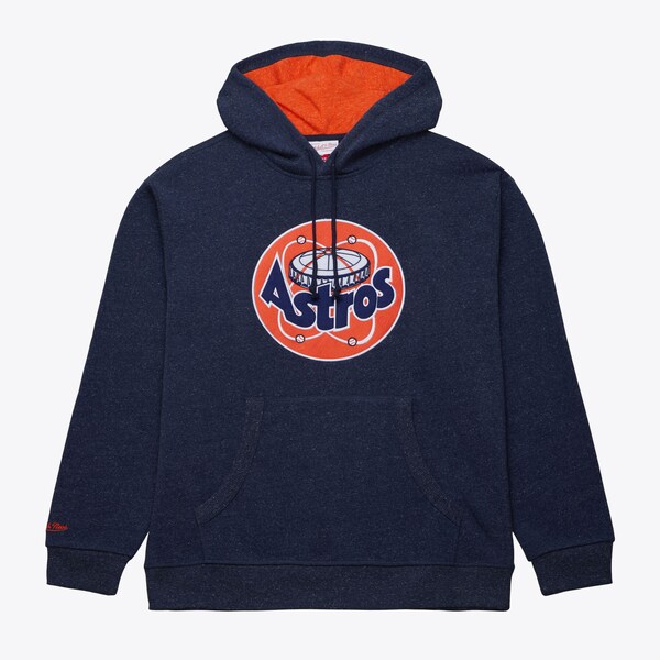 Houston Astros Navy Snow Washed Fleece Pullover Hoodie