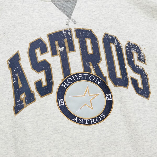 Houston Astros Gray Premium Vintage Logo Fleece Pullover Sweatshirt 4 Houston Astros Gray Premium Vintage Logo Fleece Pullover Sweatshirt