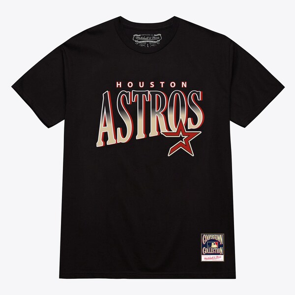 Houston Astros Black Linework T-Shirt