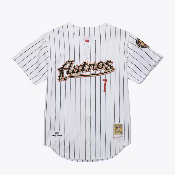 Craig Biggio Houston Astros White 2001 Authentic Jersey
