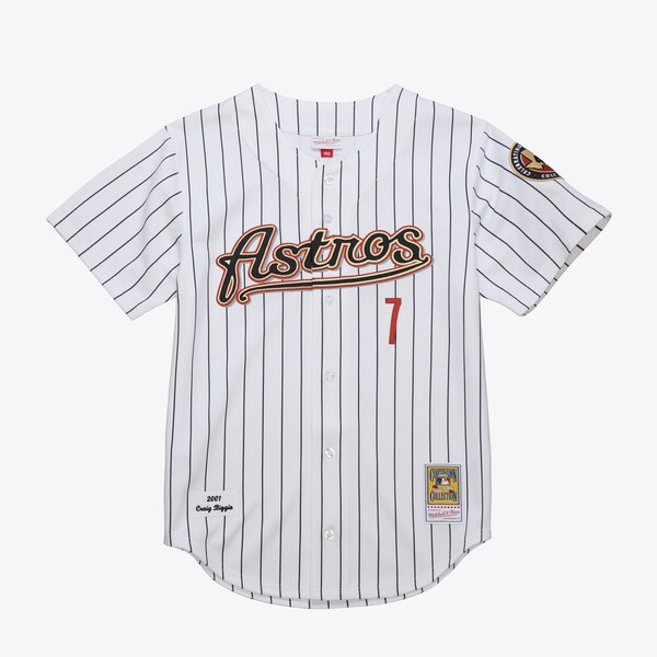 Craig Biggio Houston Astros White 2001 Authentic Jersey