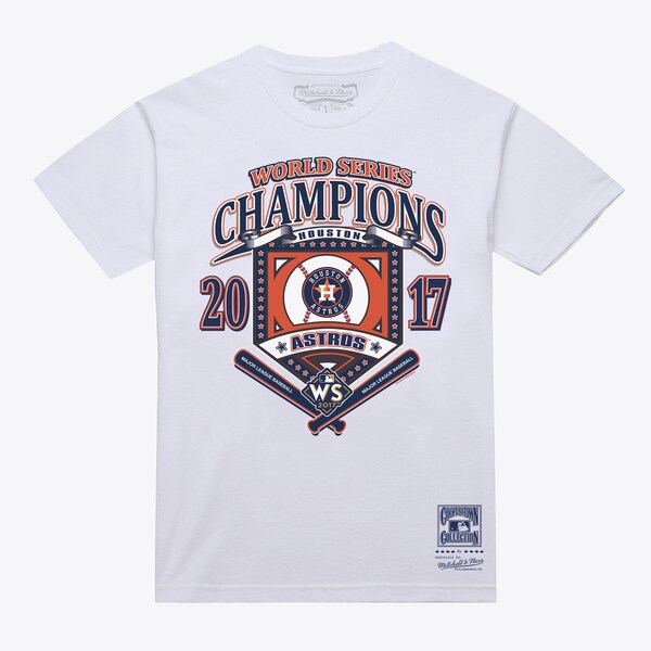 Houston Astros White Cooperstown World Series Champions Arch T-Shirt