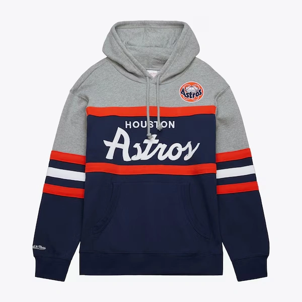 Houston Astros Navy Head Coach Pullover Hoodie