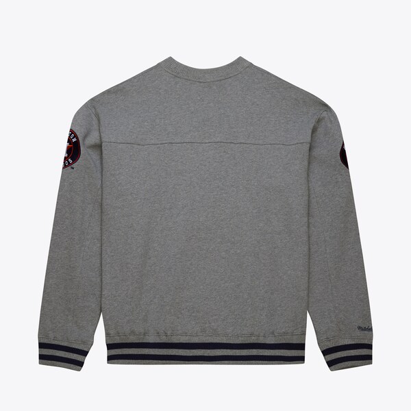 Houston Astros Gray Speedway Oversized Cooperstown Pullover Sweatshirt