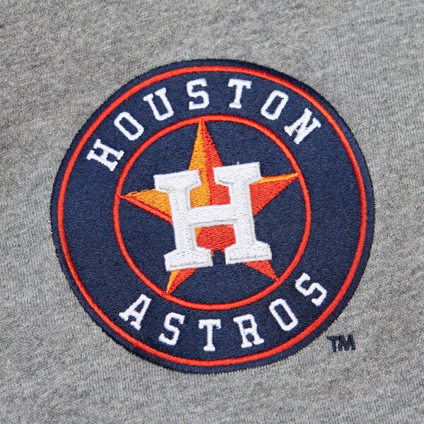 Houston Astros Gray Speedway Oversized Cooperstown Pullover Sweatshirt
