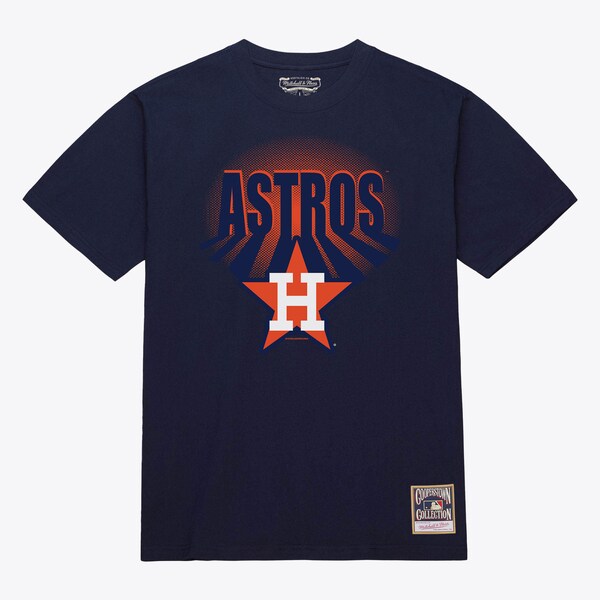 Houston Astros Navy Cooperstown Under The Lights Arch T-Shirt