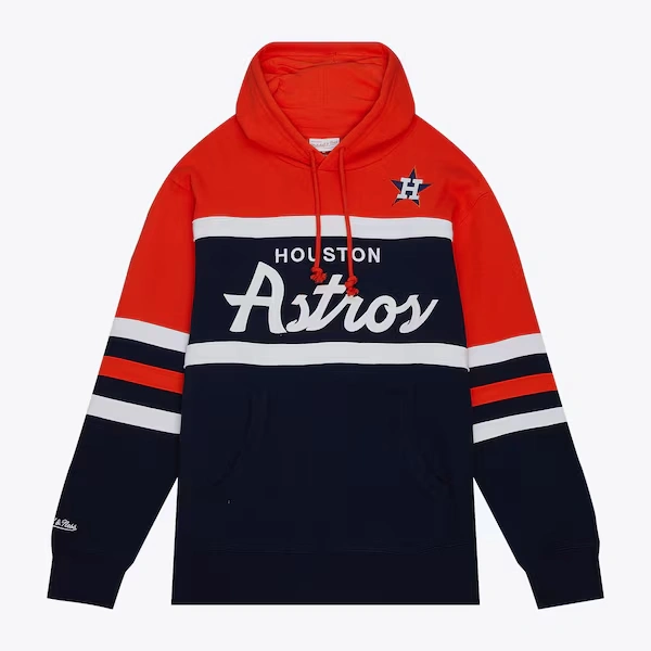 Houston Astros Navy Head Coach Pullover Hoodie