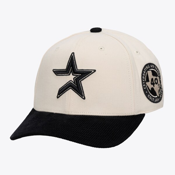 Houston Astros Cream Cooperstown Fall Corduroy Pro Crown Snapback Hat
