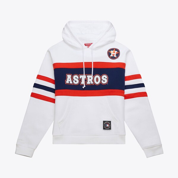 Women's Houston Astros White Head Coach Pullover Hoodie
