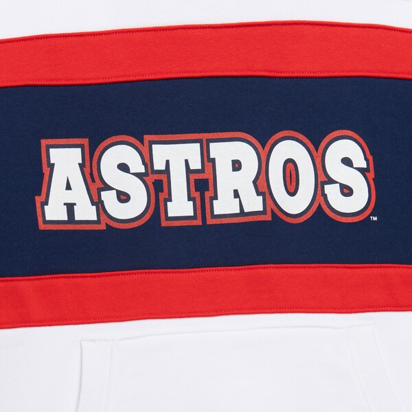 Women's Houston Astros White Head Coach Pullover Hoodie