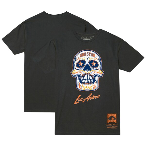 Houston Astros Charcoal Sugar Skull T-Shirt