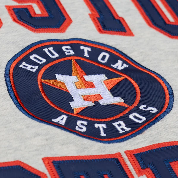 Houston Astros Heather Gray Team Celebration Fleece Sweatshirt