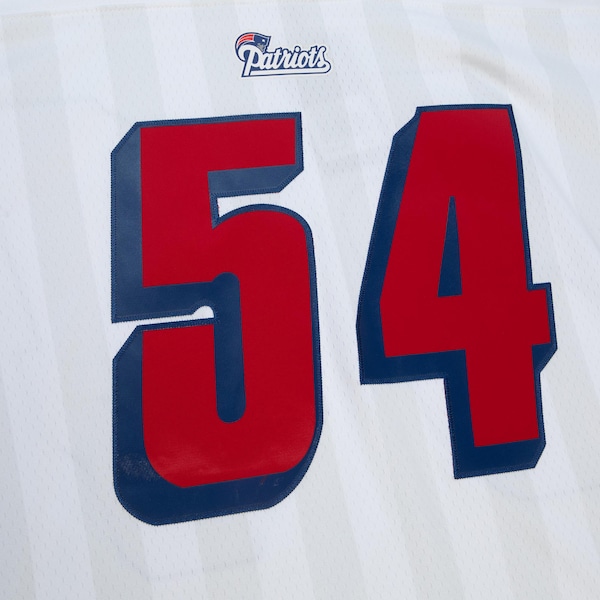 Tedy Bruschi New England Patriots 1996 White Legacy Player Jersey 4 Tedy Bruschi New England Patriots 1996 White Legacy Player Jersey