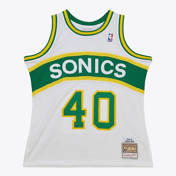 Shawn Kemp Seattle SuperSonics 1994-95 White Swingman Jersey