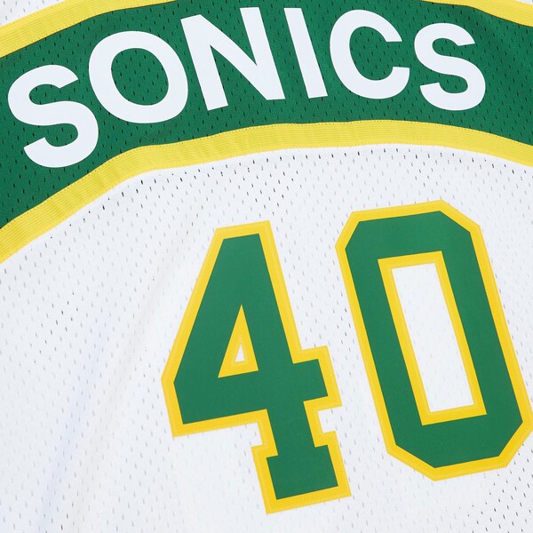 Shawn Kemp Seattle SuperSonics 1994-95 White Swingman Jersey