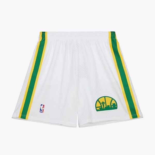 Seattle SuperSonics White 1994-95 Swingman Shorts