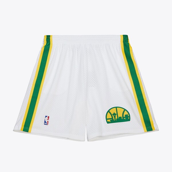 Seattle SuperSonics White 1994-95 Swingman Shorts