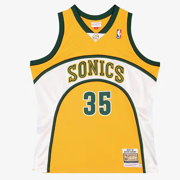 Kevin Durant Seattle SuperSonics 2007-08 Gold Authentic Jersey