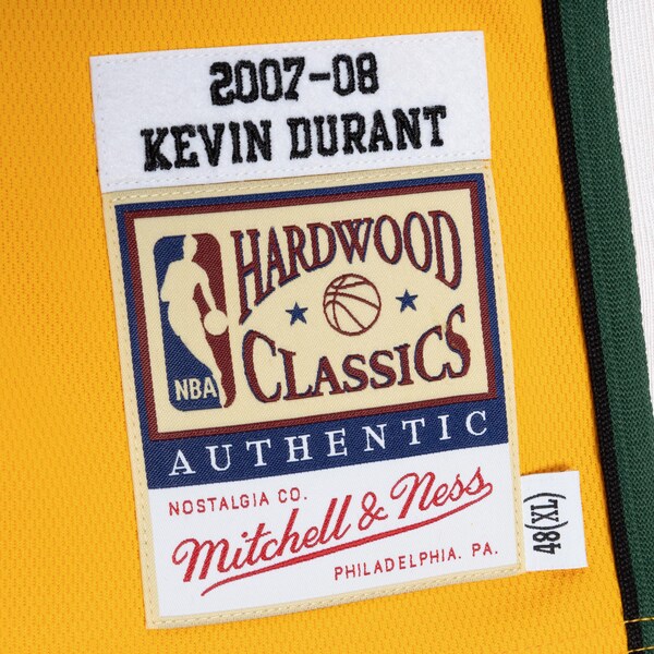 Kevin Durant Seattle SuperSonics 2007-08 Gold Authentic Jersey 5 Kevin Durant Seattle SuperSonics 2007-08 Gold Authentic Jersey