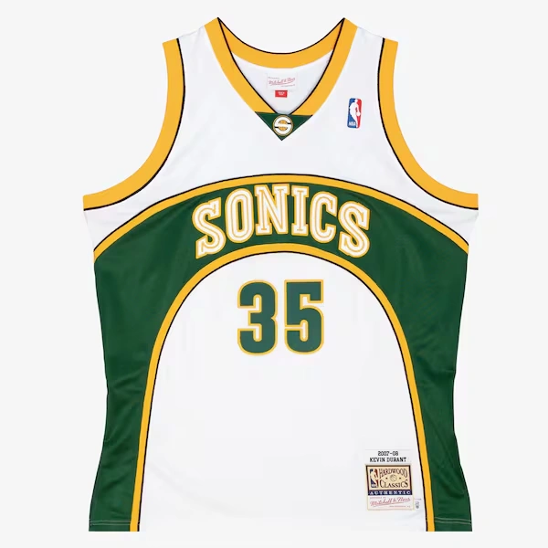 Kevin Durant Seattle SuperSonics 2007-08 White Authentic Jersey
