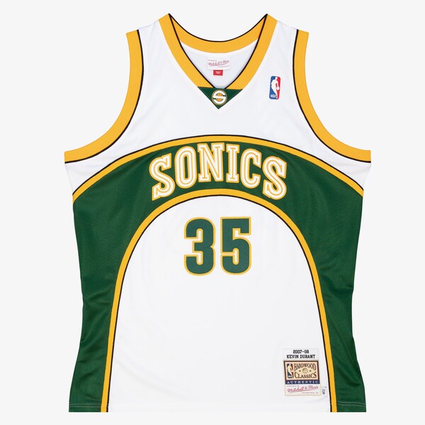 Kevin Durant Seattle SuperSonics 2007-08 White Authentic Jersey