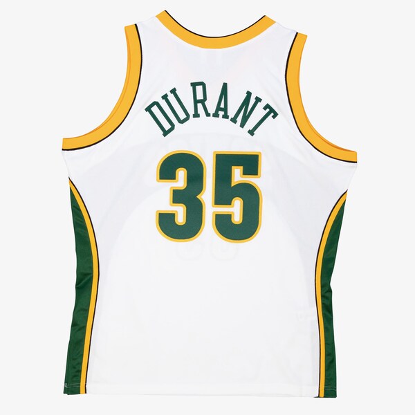 Kevin Durant Seattle SuperSonics 2007-08 White Authentic Jersey 3 Kevin Durant Seattle SuperSonics 2007-08 White Authentic Jersey