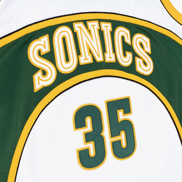 Kevin Durant Seattle SuperSonics 2007-08 White Authentic Jersey 4 Kevin Durant Seattle SuperSonics 2007-08 White Authentic Jersey