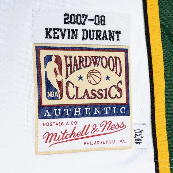 Kevin Durant Seattle SuperSonics 2007-08 White Authentic Jersey 5 Kevin Durant Seattle SuperSonics 2007-08 White Authentic Jersey
