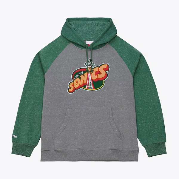 Seattle SuperSonics Gray/Green Winning Streak Fleece Hoodie